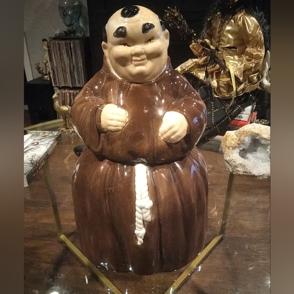 Monk Ceramic Cookie Jar William H HIrsch Los Angeles California 1958